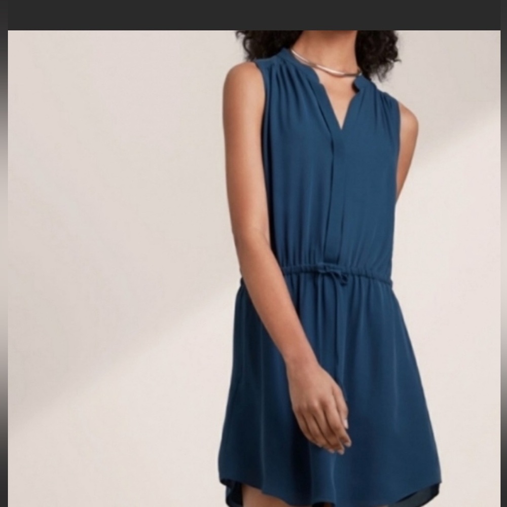 ARITZA Babaton 100% silk Benedict dress, size L